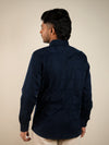 Navy Blue Colossal Checks Regular Fit Shirt