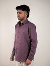 Plum Structured Regular Fit Shirt