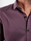 Plum Structured Regular Fit Shirt