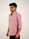 Rose Gold Colossal Check Regular Fit Shirt