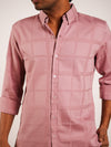 Rose Gold Colossal Check Regular Fit Shirt