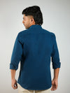 Teal Blue Regular Fit Shirt