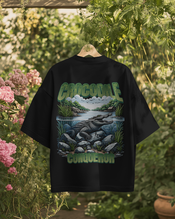 Oversized Tshirt - Crox Crocodile